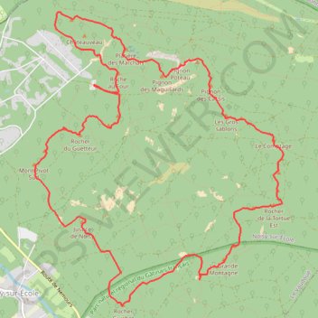 Itinéraire 25 bosses shunt diplodocus, distance, dénivelé, altitude, carte, profil, trace GPS