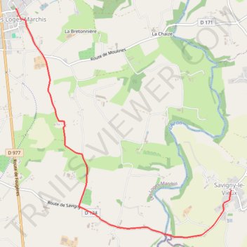 Itinéraire 0.6.les_loges_marchis_savigny_le_vieux, distance, dénivelé, altitude, carte, profil, trace GPS