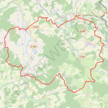 Itinéraire Tour aux Marches de Meuse (Meuse) (2021), distance, dénivelé, altitude, carte, profil, trace GPS