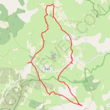 Itinéraire Drigas le buffre hures moulin de saubert, distance, dénivelé, altitude, carte, profil, trace GPS
