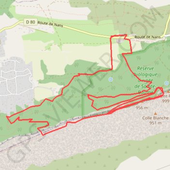 Itinéraire Circuit des Grottes, distance, dénivelé, altitude, carte, profil, trace GPS