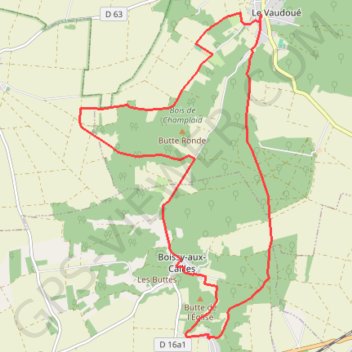 Itinéraire Rando gatinais à Boissy-aux-Cailles, distance, dénivelé, altitude, carte, profil, trace GPS