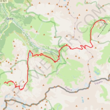 Itinéraire J3_REFUGE_DES_ESPUGUETTES_-_PIAU_ENGALY, distance, dénivelé, altitude, carte, profil, trace GPS