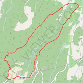 Itinéraire Parcours La Valbonne nord, distance, dénivelé, altitude, carte, profil, trace GPS