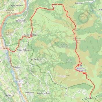 Itinéraire Les Crêtes du Hautacam - 2041 - UtagawaVTT.com, distance, dénivelé, altitude, carte, profil, trace GPS
