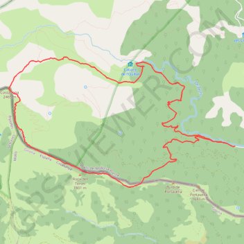 Itinéraire Pic de Costabona en circuit depuis La Preste, distance, dénivelé, altitude, carte, profil, trace GPS