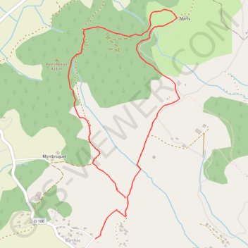 Itinéraire rando5, distance, dénivelé, altitude, carte, profil, trace GPS