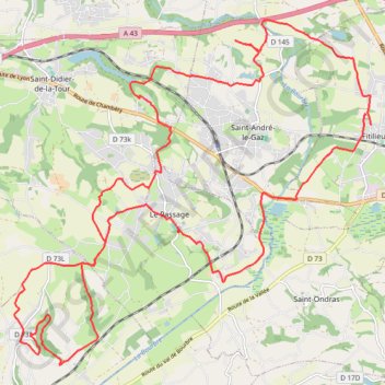 Itinéraire Le passage, distance, dénivelé, altitude, carte, profil, trace GPS