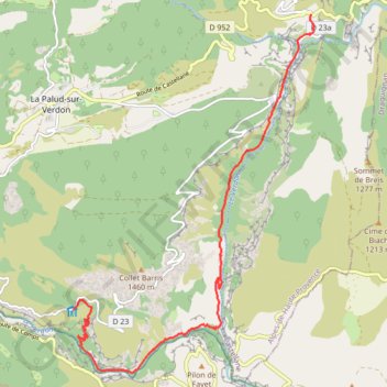 Itinéraire Sentier Martel, distance, dénivelé, altitude, carte, profil, trace GPS