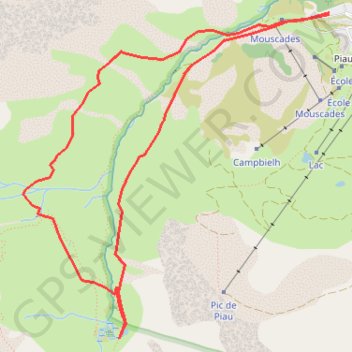 Itinéraire RANDO Saint LARY LAC BADET, distance, dénivelé, altitude, carte, profil, trace GPS