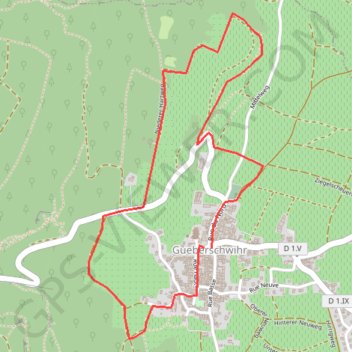 Itinéraire La promenade du Grand Cru Goldert - Gueberschwihr, distance, dénivelé, altitude, carte, profil, trace GPS