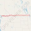 Itinéraire Départ - Alberta, distance, dénivelé, altitude, carte, profil, trace GPS