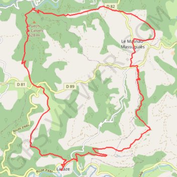 Itinéraire 81-338, distance, dénivelé, altitude, carte, profil, trace GPS