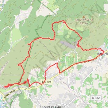 Itinéraire Bagard Randonnée, distance, dénivelé, altitude, carte, profil, trace GPS
