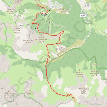Itinéraire Raid-4J 3°Jour - Sallevieille, distance, dénivelé, altitude, carte, profil, trace GPS