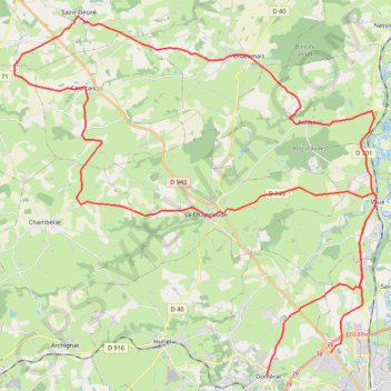 Itinéraire Tracé 001, distance, dénivelé, altitude, carte, profil, trace GPS