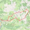 Itinéraire L'éperon de la vallée de la Creuse - Glénic, distance, dénivelé, altitude, carte, profil, trace GPS