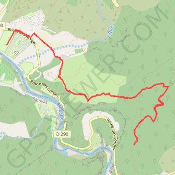 Itinéraire Vallon Pont d'Arc, distance, dénivelé, altitude, carte, profil, trace GPS