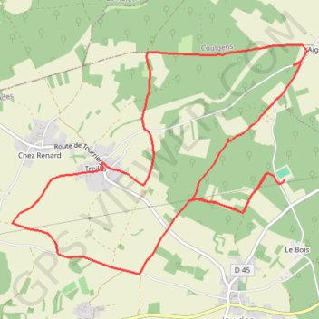 Itinéraire 16-438, distance, dénivelé, altitude, carte, profil, trace GPS