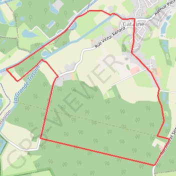 Itinéraire Circuit de Cataine - Hasnon, distance, dénivelé, altitude, carte, profil, trace GPS