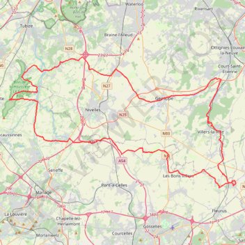 Itinéraire ROS - PI - 2023 - 100K, distance, dénivelé, altitude, carte, profil, trace GPS