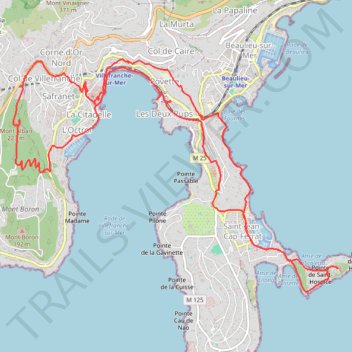 Itinéraire St jean villefranche du 10/04/2025 10h51, distance, dénivelé, altitude, carte, profil, trace GPS