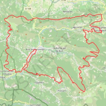 Itinéraire La Buiscyclette, distance, dénivelé, altitude, carte, profil, trace GPS