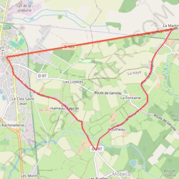 Itinéraire Prix de la Ville (Lithaire), distance, dénivelé, altitude, carte, profil, trace GPS