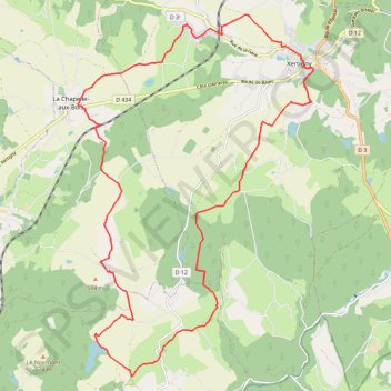 Itinéraire Chemins du Cœur des Vosges - Le Rouge Moulin, distance, dénivelé, altitude, carte, profil, trace GPS