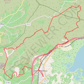 Itinéraire Salses, distance, dénivelé, altitude, carte, profil, trace GPS