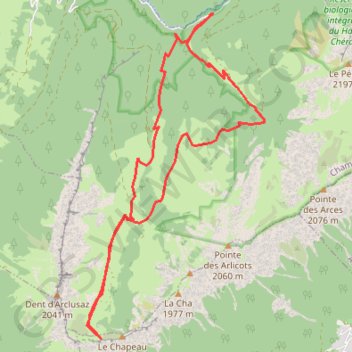 Itinéraire Col de l'Arclusaz - boucle, distance, dénivelé, altitude, carte, profil, trace GPS
