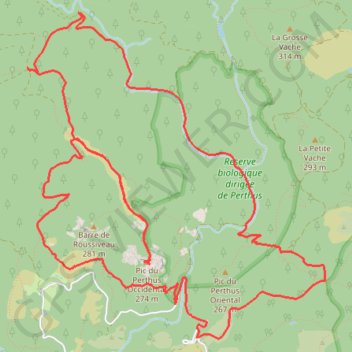 Itinéraire Esterel-Barres de Roussivau, distance, dénivelé, altitude, carte, profil, trace GPS