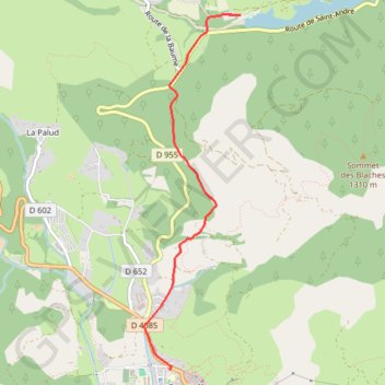 Itinéraire La baie du Cheiron, distance, dénivelé, altitude, carte, profil, trace GPS