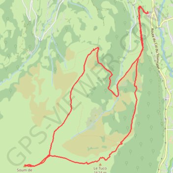 Itinéraire Le soum de Hailla, distance, dénivelé, altitude, carte, profil, trace GPS