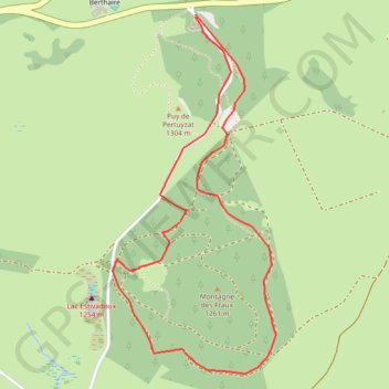 Itinéraire Sancy - L'Estivadoux - Secteur Besse, distance, dénivelé, altitude, carte, profil, trace GPS