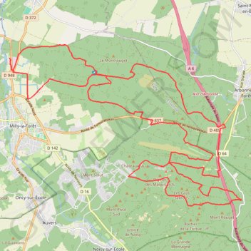 Itinéraire La Miliacoise, distance, dénivelé, altitude, carte, profil, trace GPS