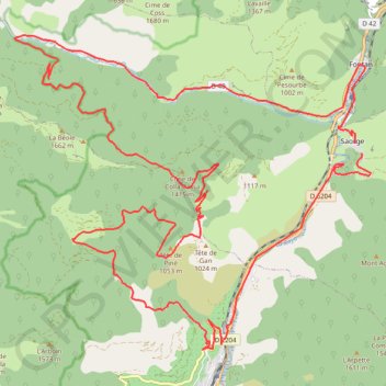 Itinéraire ColTende_Peirefique_Ourme_bike010839, distance, dénivelé, altitude, carte, profil, trace GPS