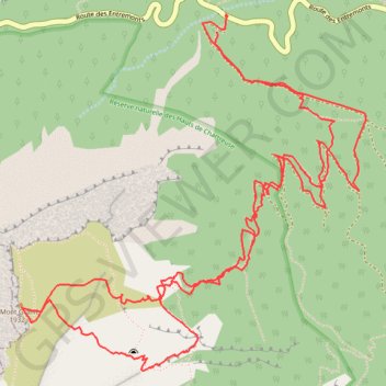 Itinéraire Granier - Pas de la porte, distance, dénivelé, altitude, carte, profil, trace GPS