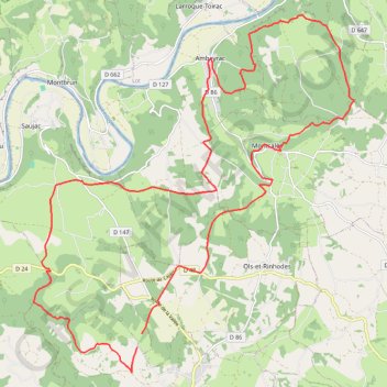 Itinéraire Lacapelle Balaguier Ambeyrac dans la bonne humeur, distance, dénivelé, altitude, carte, profil, trace GPS