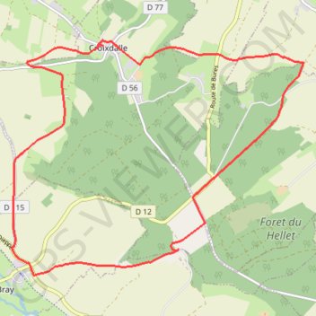 Itinéraire Circuit de Croixdalle, distance, dénivelé, altitude, carte, profil, trace GPS