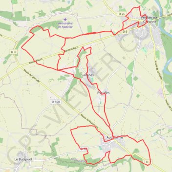 Itinéraire De Verdun-sur-Garonne à Aucamville, distance, dénivelé, altitude, carte, profil, trace GPS