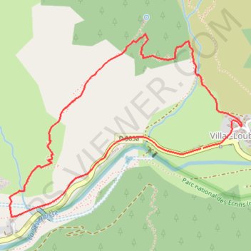 Itinéraire hameau+des+peines+recalc, distance, dénivelé, altitude, carte, profil, trace GPS