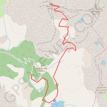 Itinéraire Mont Pelat, distance, dénivelé, altitude, carte, profil, trace GPS