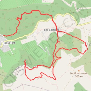 Itinéraire Roquefort-la-Bédoule - Chapelle Saint-André, distance, dénivelé, altitude, carte, profil, trace GPS