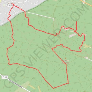 Itinéraire Fontainebleau Epine, distance, dénivelé, altitude, carte, profil, trace GPS