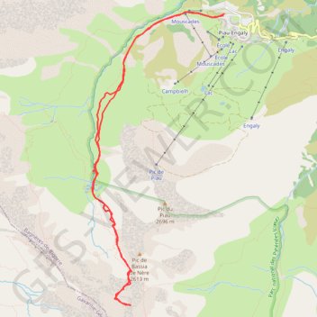 Itinéraire Pic de la Gela, distance, dénivelé, altitude, carte, profil, trace GPS