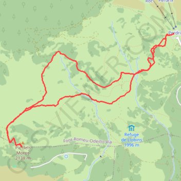 Itinéraire Pic Moroux, distance, dénivelé, altitude, carte, profil, trace GPS