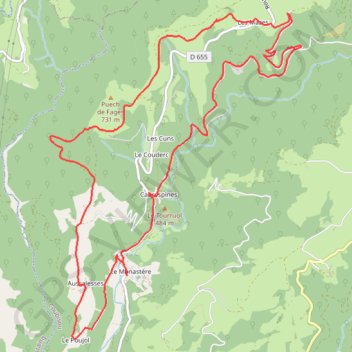 Itinéraire 2022-03-08 17:06:41, distance, dénivelé, altitude, carte, profil, trace GPS