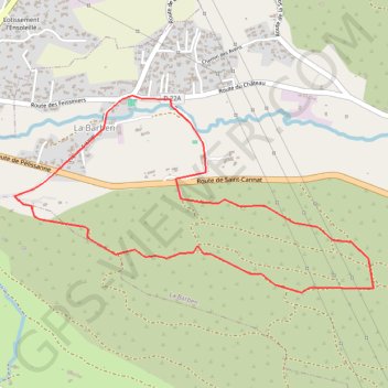 Itinéraire Autour de La Barben, distance, dénivelé, altitude, carte, profil, trace GPS