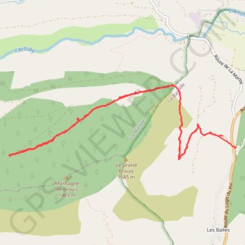 Itinéraire Le Grand Brouis panoramique, distance, dénivelé, altitude, carte, profil, trace GPS